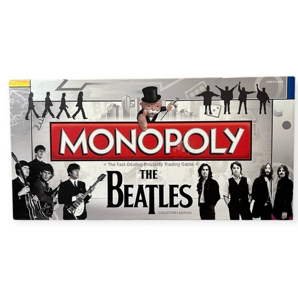 Monopoly THE BEATLES Collector's Edition Complete Game *Except 1 Fab Four Card* - Picture 1 of 6